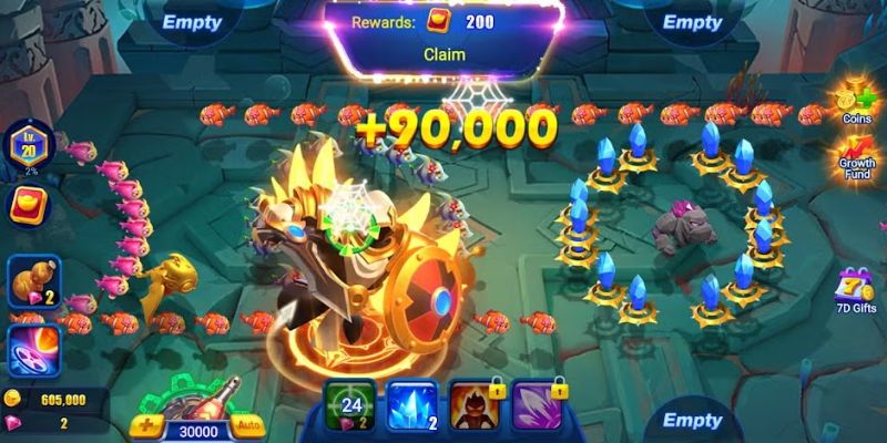 Khám phá cụ thể toàn bộ vũ khí có mặt Jackpot đánh cá